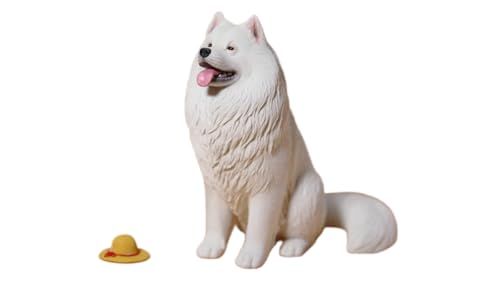 わんちゃん JXK Collectible Dog Figure: Samoyed, Expertly Hand-Painted