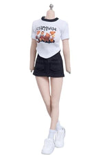 1/6 Scale Figure Doll Clothes: Short-Sleeved Wrap-Around Skirt Set for 12-inch Collectible Action Figure