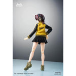HASUKI Baseball Jacket and Pleated Skirt Set 1/12 Scale Mecha Lady Clothing Pack CS014 Doll Clothes Accessory Fit Action Figure