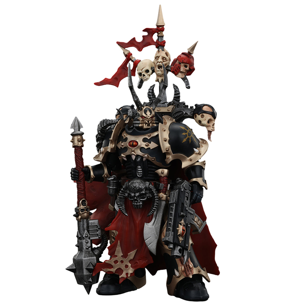 JOYTOY Chaos Space JT00997 Marines Black Legion Chosen Champion with Bolter and Power Maul 1/18 Scale Action Figures