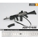 ZYTOYS, AK74M Russian Assault Rifle, Doll Accessory for 12-inches Action Figurine