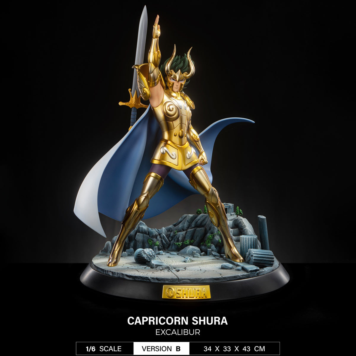 JIMEI PALACE Saint Seiya Capricorn Shura Golden Saints Series Vol.5B Art Statue
