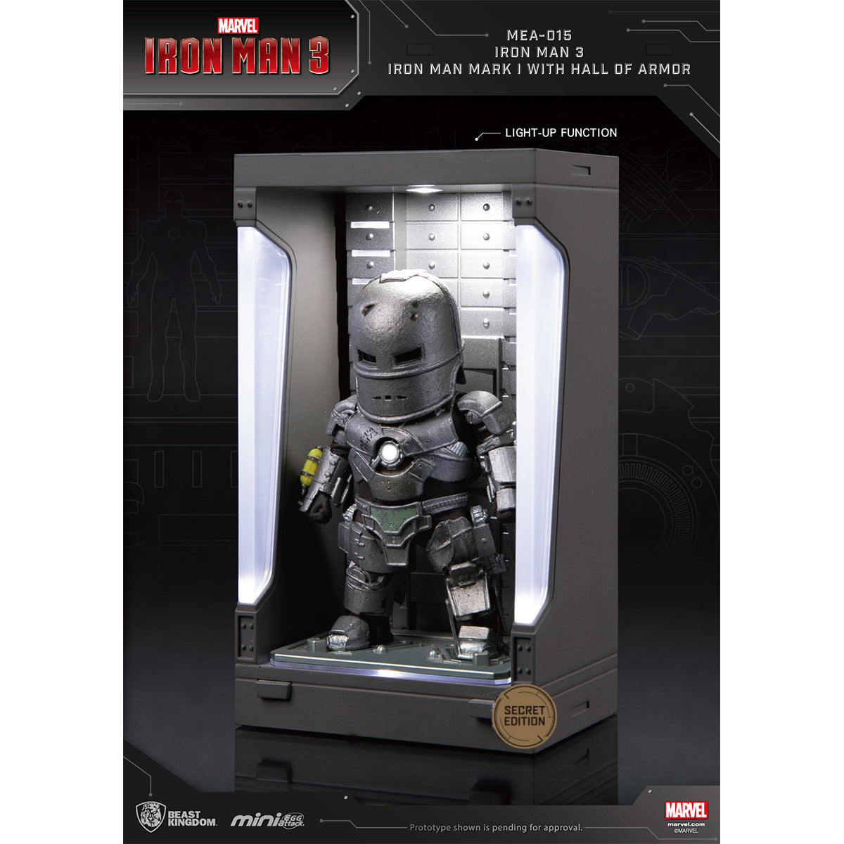 Beast Kingdom MEA-015 Iron Man 3 /Iron Man Mark with Hall of Armor Blind Box