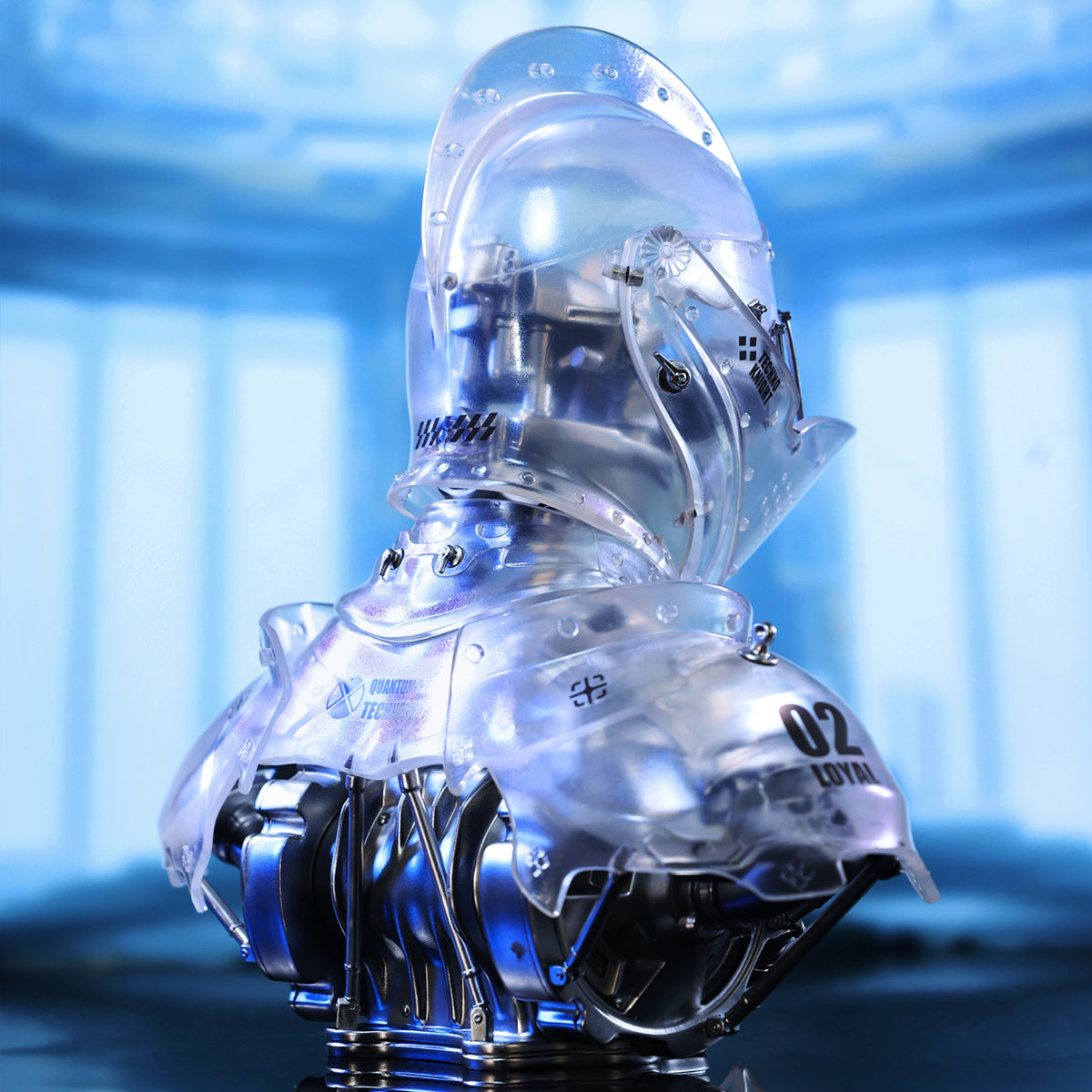 WeArtDoing, Cyber Knight Obsidian Dark/Star Silver/Gleam Void, Art Statue