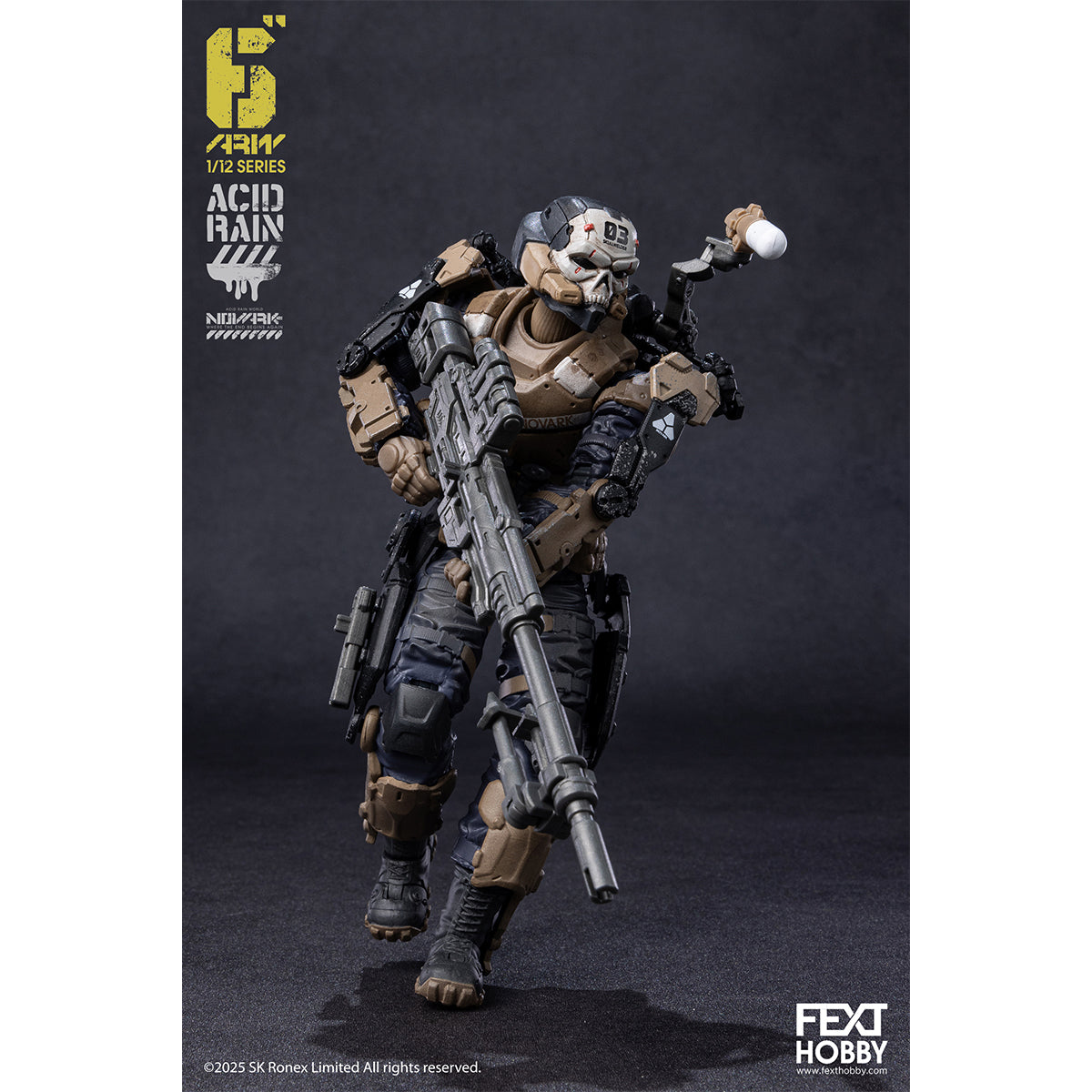 FEXT HOBBY Acid Rain World: Novark FXH-AR-001 THAME/FXH-AR-002 WAR BANNER/FXH-AR-003 SKULLWELDER/FXH-AR-004 PROTEUS 1/12 Scale Action Figure