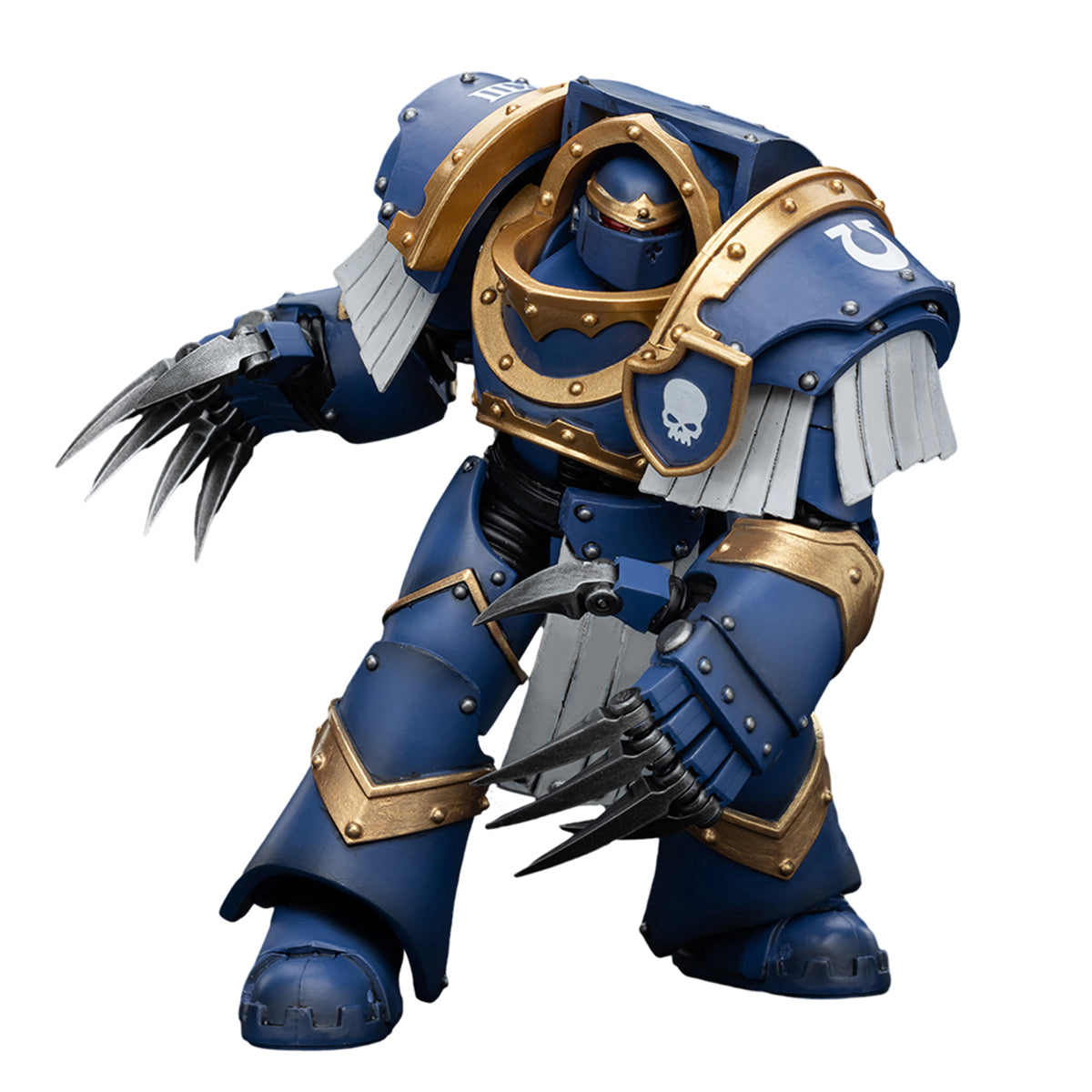 (Only Shipped to the US) JOYTOY Warhammer The Horus Heresy Series, Ultramarines Cataphractii Terminator Squad: Terminator with Lighting Claws, 1/18 Scale Collectible Action Figure JT7394