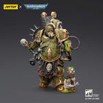 JOYTOY Warhammer Death Guard Lord of Virulence with Power Fist and Twin Plague Spewer & Foul Blightspawn with Plague Sprayer 1/18 Scale Action Figure