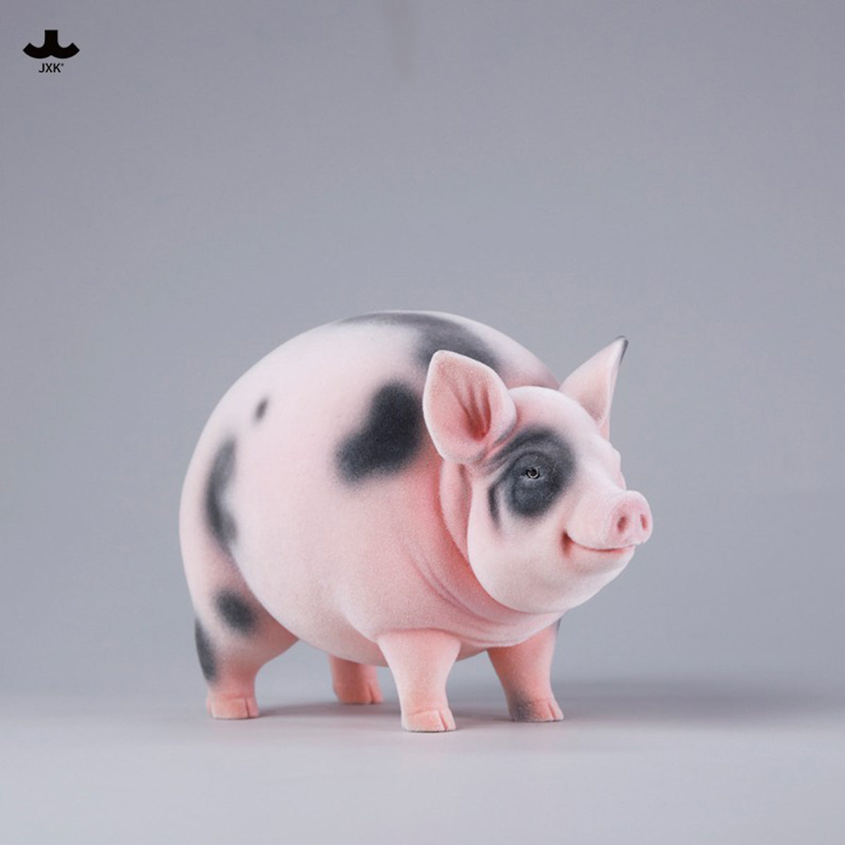 JXK Plump and Round Fat Pig (JXK343) Static Expertly Hand-Painted Lifelike Animal Figurine