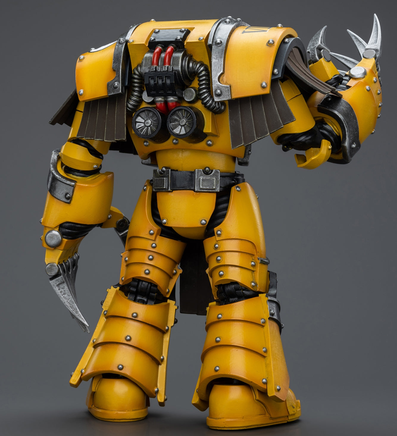 HiPlay JoyToy Warhammer The Horus Heresy Collectible Figure: Imperial Fists Legion Cataphractii Terminator Squad Legion Cataphractii with Lightning Claws 1:18 Scale Action Figures JT9404