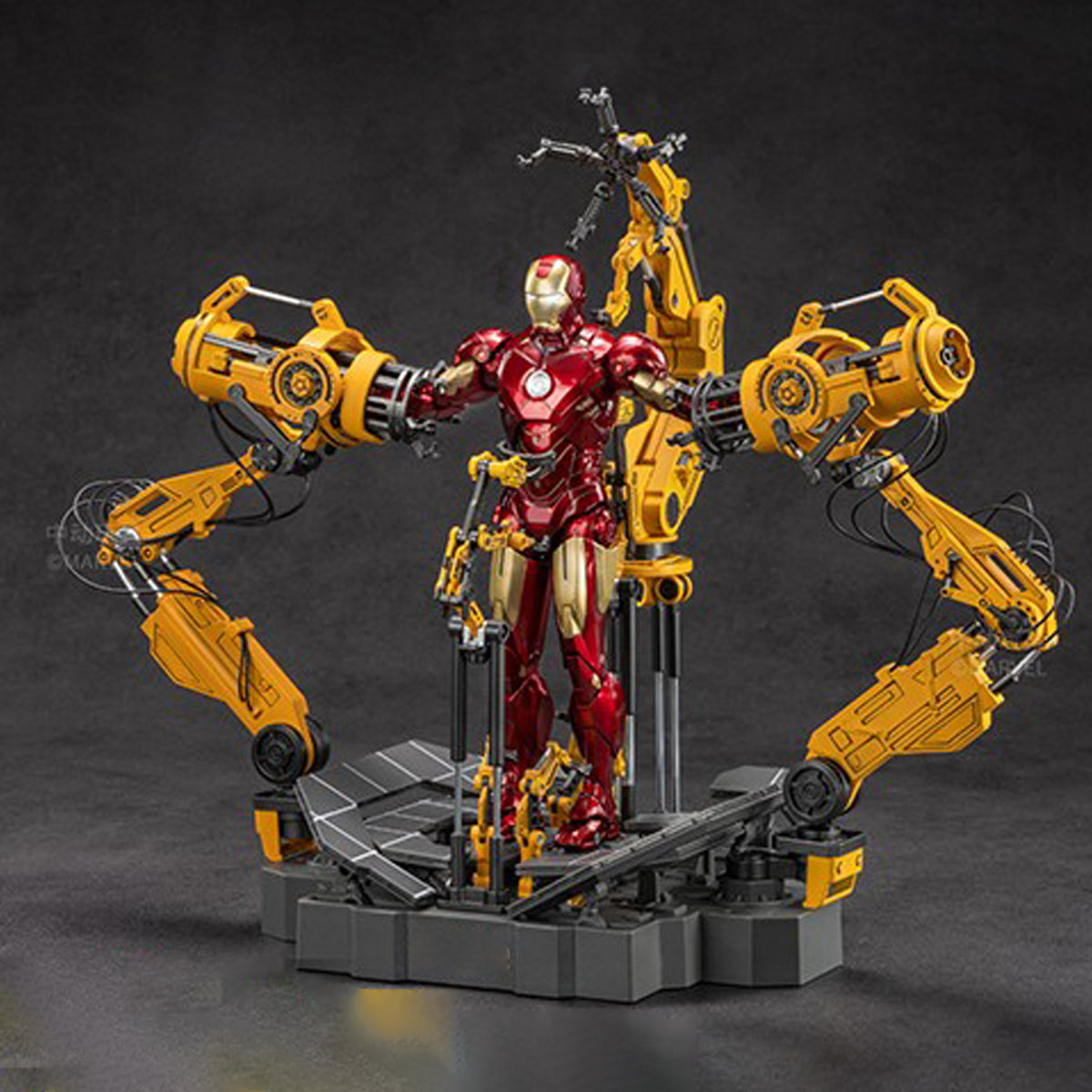 ZD Toys Anniversary Series Iron Man MK4 Armor Dismantling Platform Set (1918) 1/10 Scale Action Figures