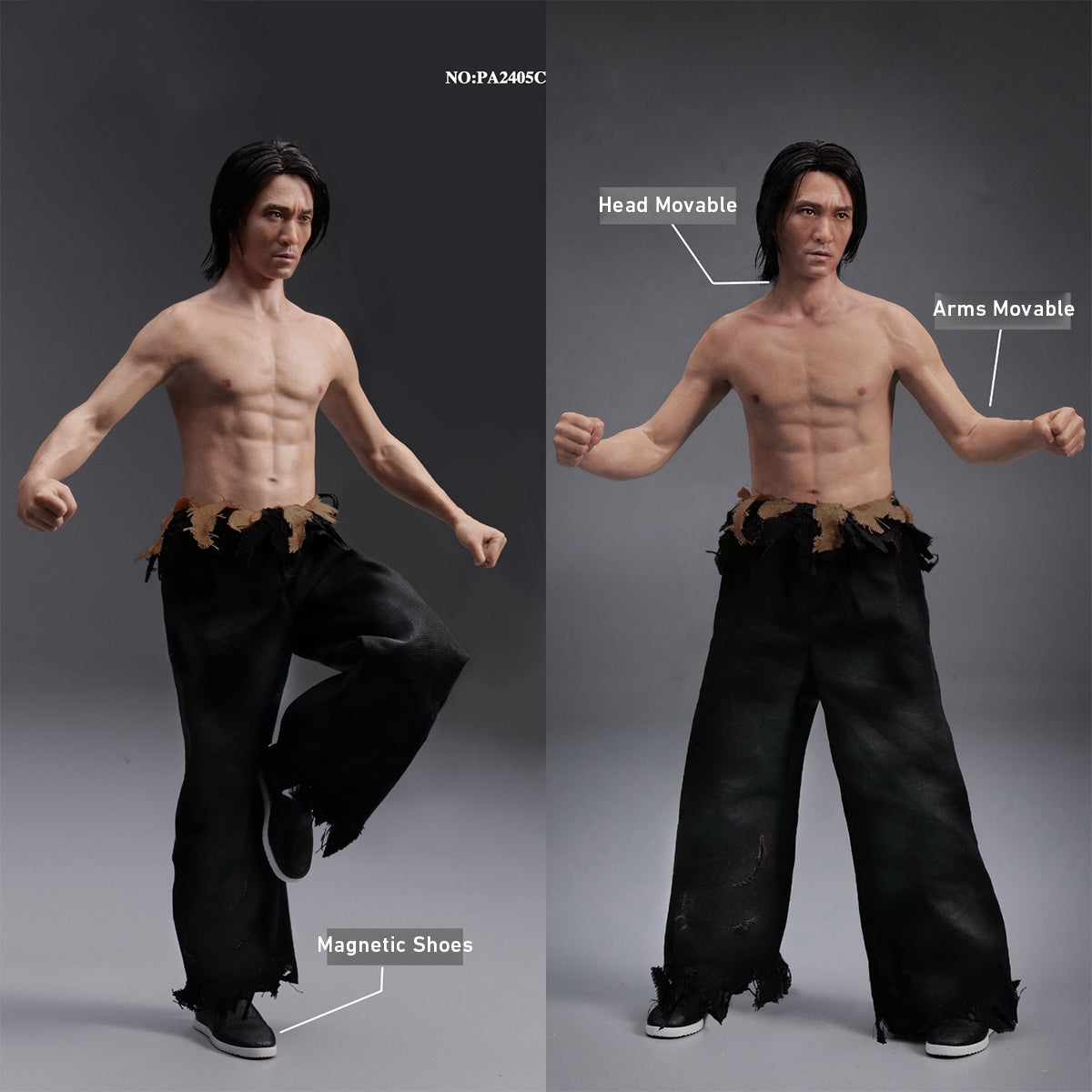 PEAKART STUDIO 12-Inch Kung Fu Action Figure Customized Edition Silicone Movable Series
