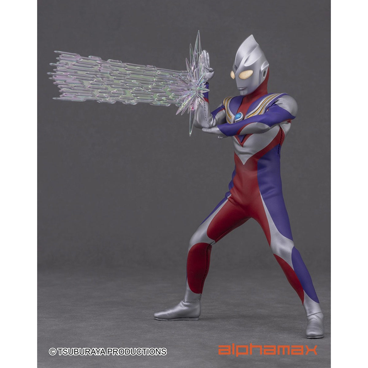 Alphamax Ultraman Tiga 2.0 Pre-Painted Action Figure | Effects & Base