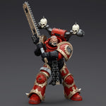 Figurine articulée Khorne Berzerker avec épée tronçonneuse Eviscerator de JOYTOY Warhammer 40K World Eaters