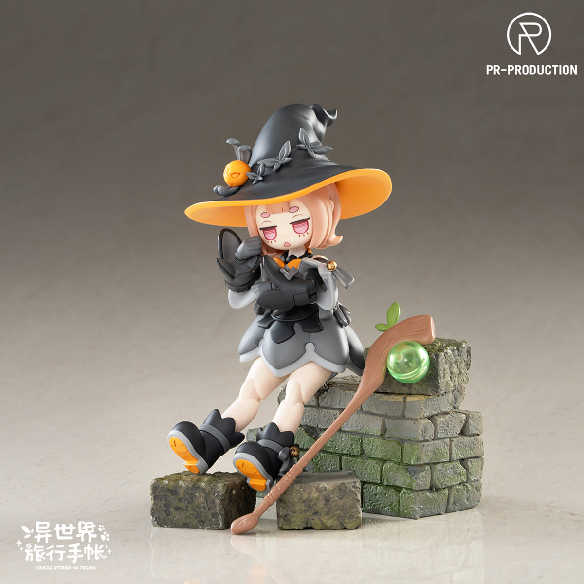 PR Production ISEKAI Travel Notebook Novice Mage Mars Stock & Play Expansion Pack 01 (Bubble Stand Type A) Doll Accessory & Model Kit