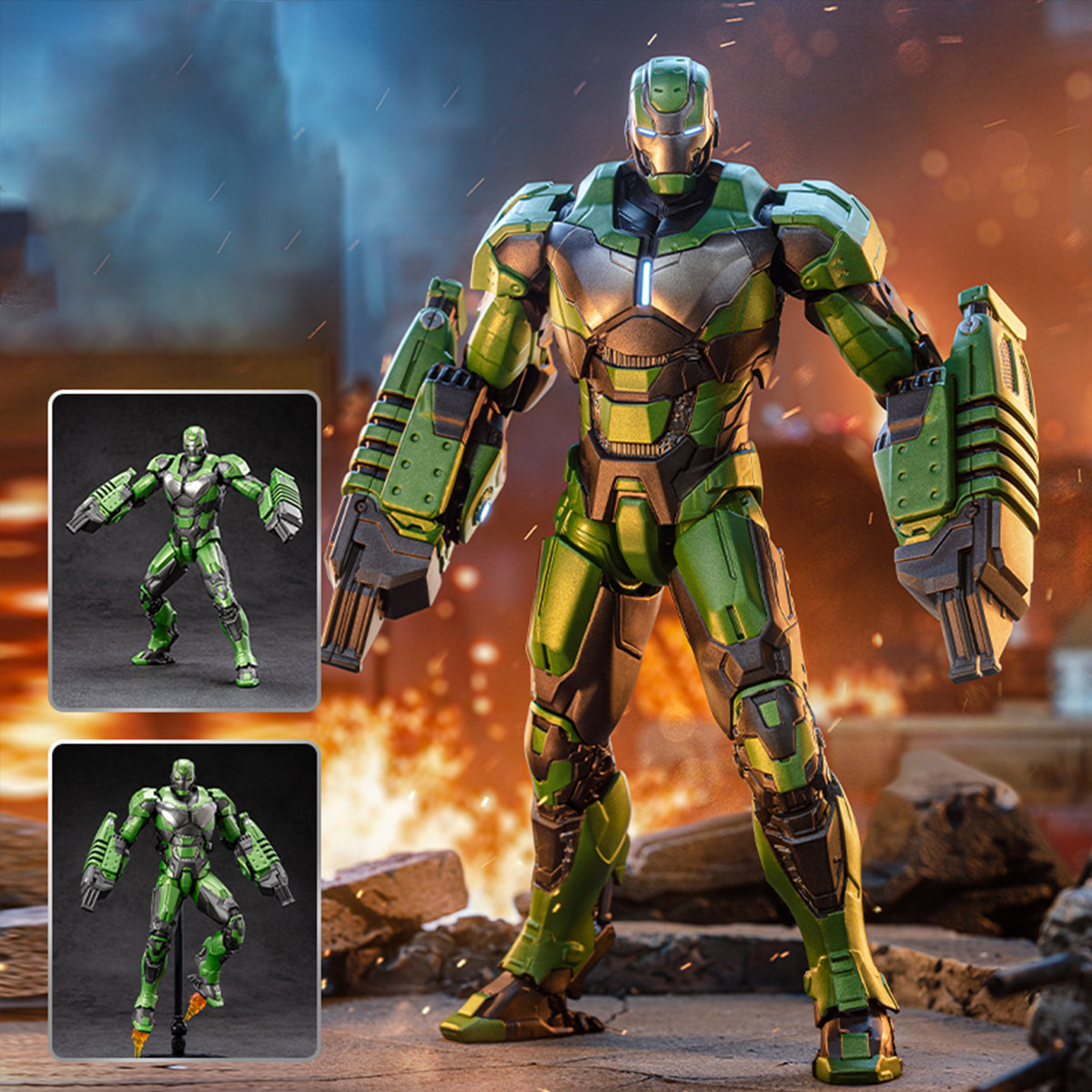ZD Toys Iron Man MK9–MK40 1/10 Figures | Select Armor, No LED