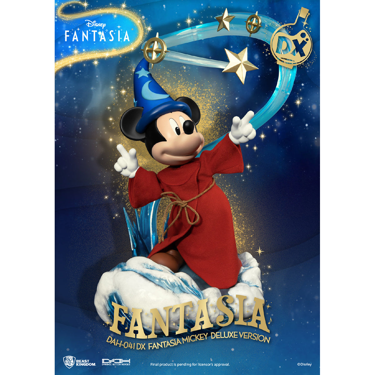 Beast Kingdom DAH-041DX Disney Classic Mickey Fantasia Deluxe Version Action Figure