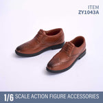 ZYTOYS, Male Leather Shoes Boots, Doll Accessory for 12-inches Action Figurine