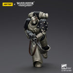 JOYTOY Warhammer The Horus Heresy, Iron Warriors Command Squad Chosen with Legion Standard/MKVI Tactical Sergeant with Power Sword and Plasma Pistol, Action Figures