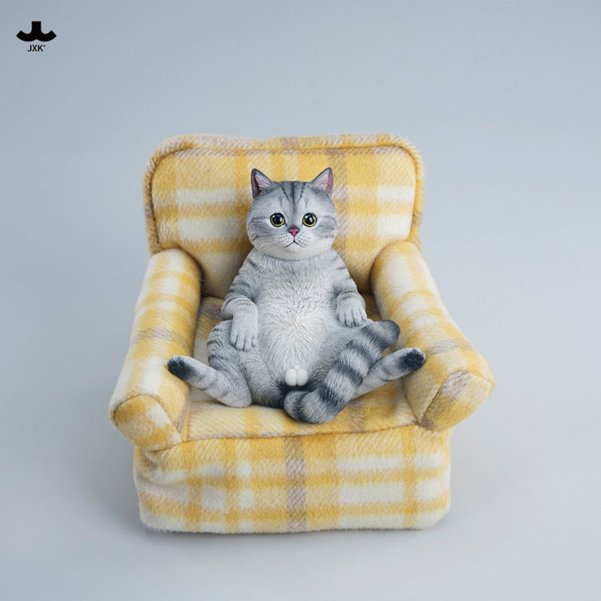 JXK Warm Cat Sofa (JXK350) Static Expertly Hand-Painted Lifelike Animal Figurine