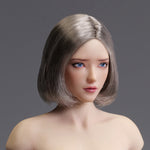 Escultura de cabeza femenina asiática con ojos móviles de YMTOYS - Lianxiang para figuras de acción