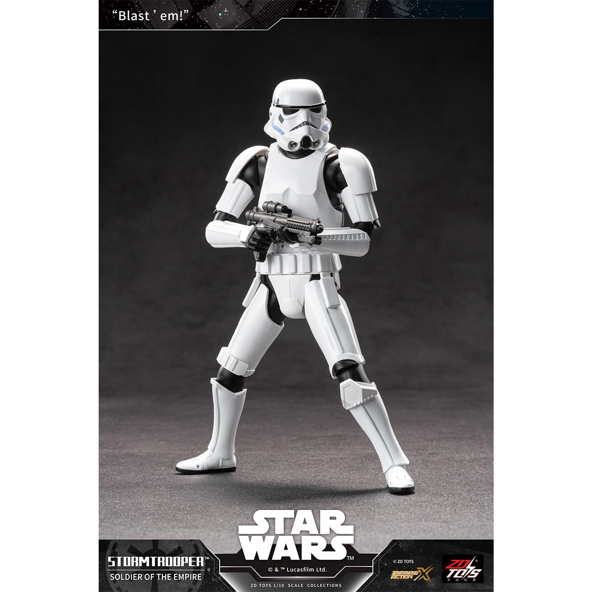 ZD Toys Star Wars 1966-02 Stormtrooper 1/10 Scale Action Figure Set