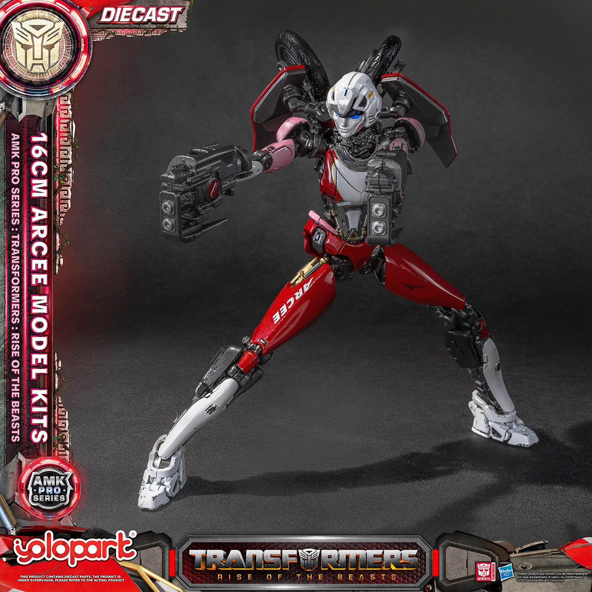 Yolopark AMK PRO Series Transformers: Rise of the Beasts Arcee Pre‑assembled Model Kits