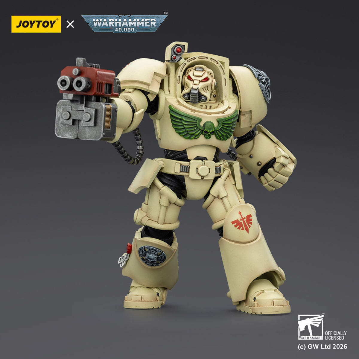 JOYTOY Warhammer 40,000 Dark Angels Deathwing Terminator with Power Fist and Assault Cannon & with Power Fist and Storm Bolter & with Power Sword and Storm Bolter Action Figure