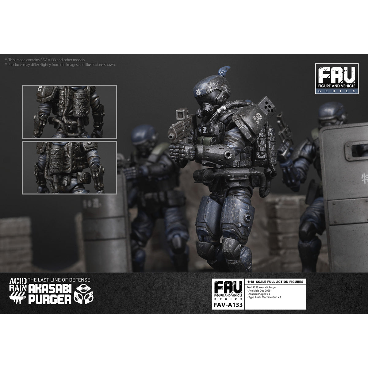 TOY ALLIANCE Acid Rain World 1/18 Scale FAV-A133 Akasabi Purger Action Figures