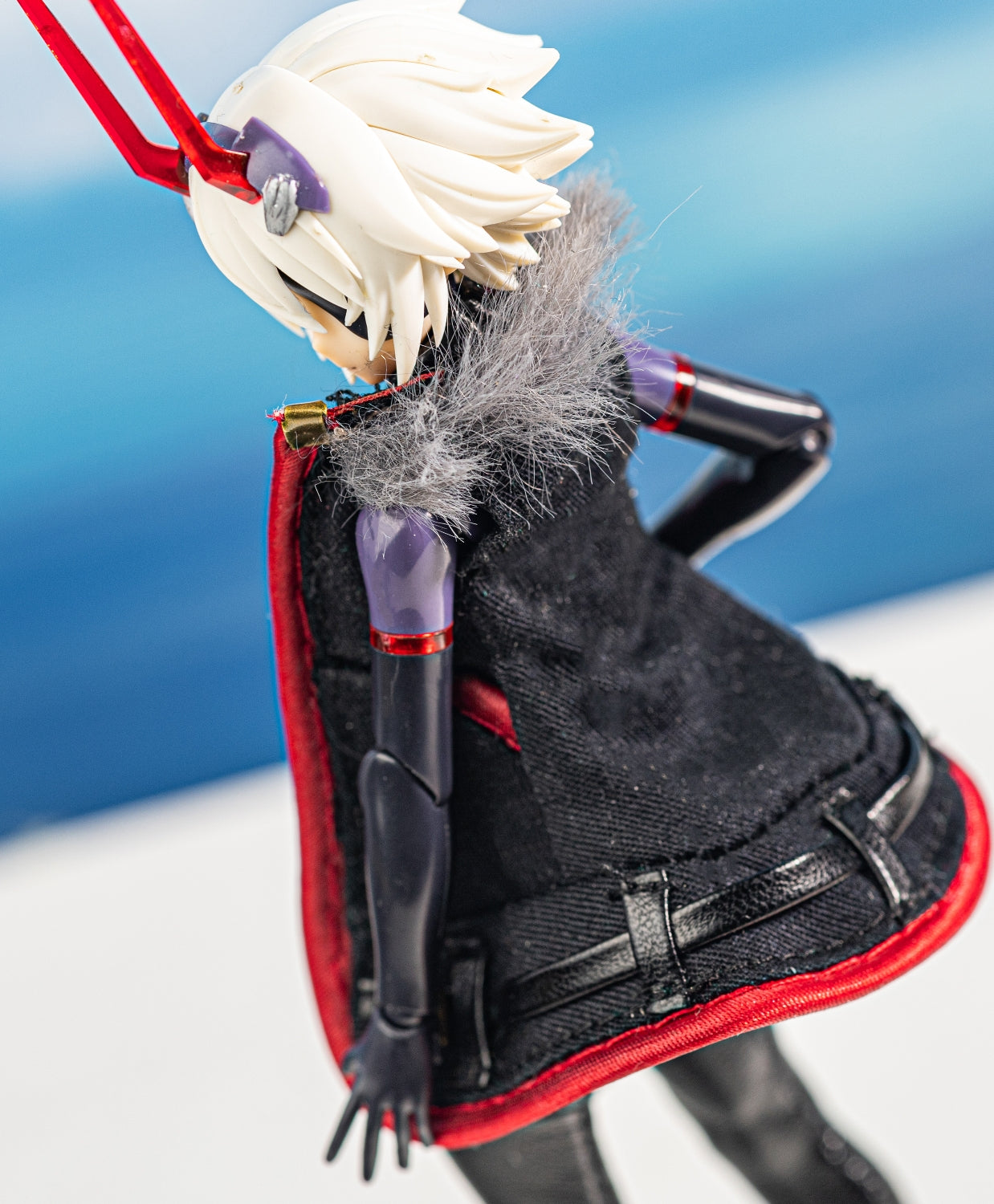 HiPlay A-001 1/12 Scale Figure Doll Clothes: Black and Red Jacket for 6-Inch Collectible Action Figure