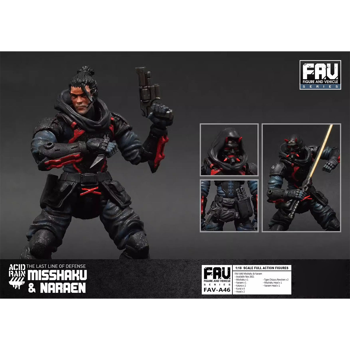 TOY ALLIANCE Acid Rain World Misshaku y Naraen Figura de acción 370