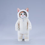 JXK, Fluffy Cat, Static Animal Figurine