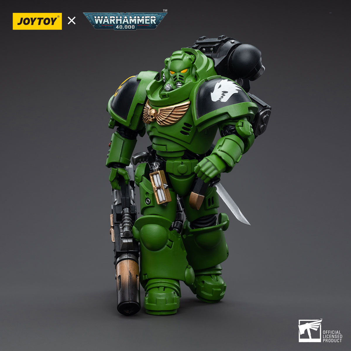 JOYTOY Salamanders Eradicators Sergeant Bragar/Brother T'Kren/Captain Adrax Agatone 1/18 Scale Action Figure