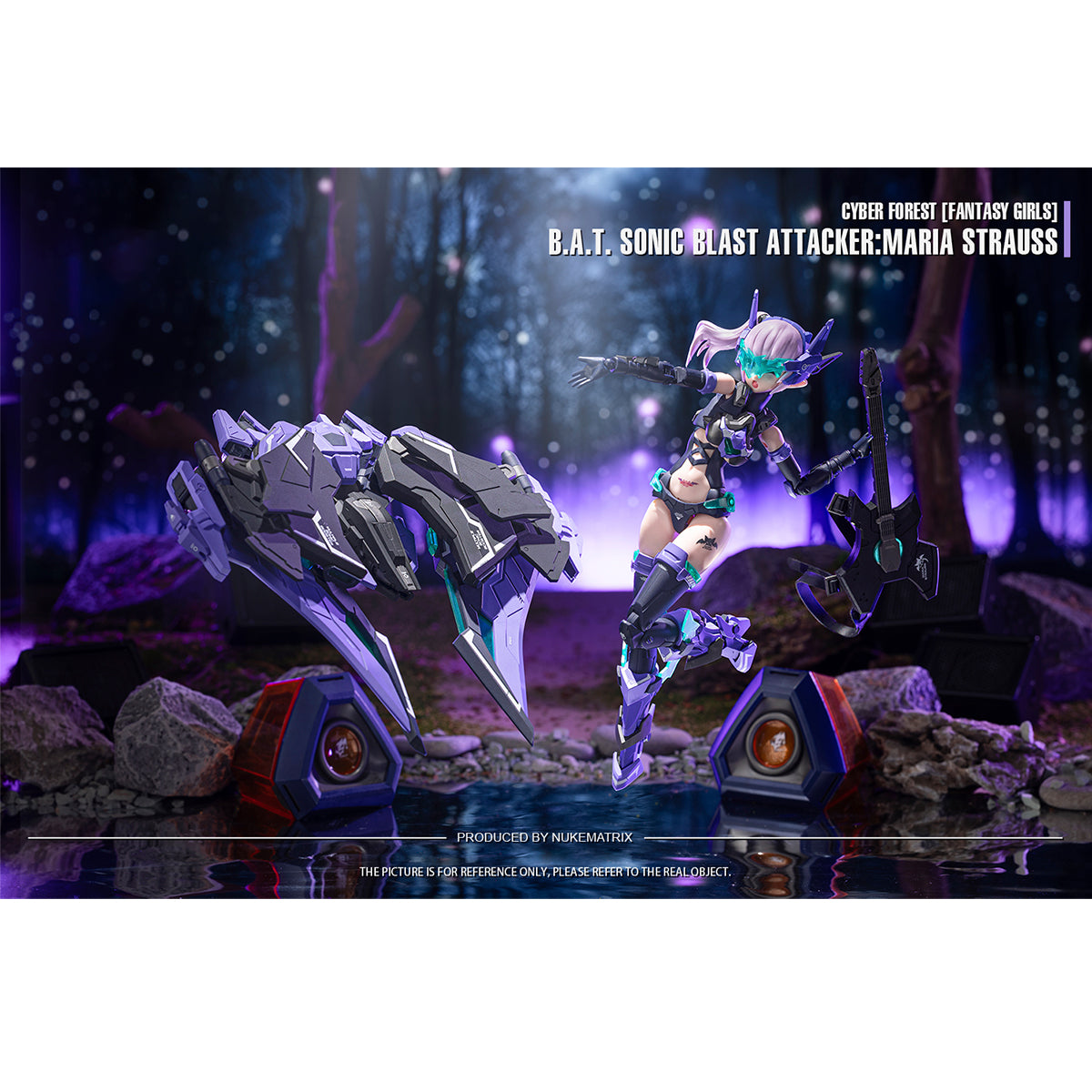 NUKE MATRIX Cyber Forest Series B.A.T. Sonic Blast Attacker: Maria Strauss FF0115 Assembly Model Kits