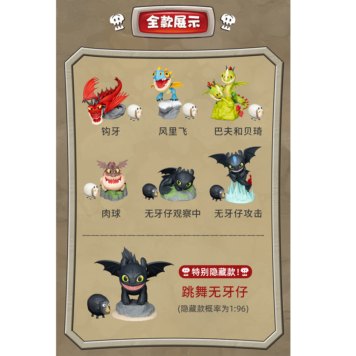 Beast Kingdom MEA-072 How to Train Your Dragon Series Single Blind Box Figure