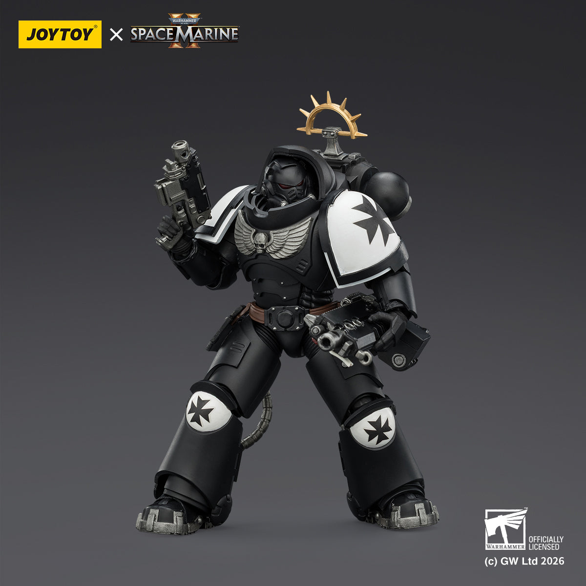 JOYTOY Warhammer 40,000: Space Marine 2 Heavy Intercessor with Heavy Bolt Rifle and Bolt Pistol (Game Edition) 1/18 Scale Action Figure
