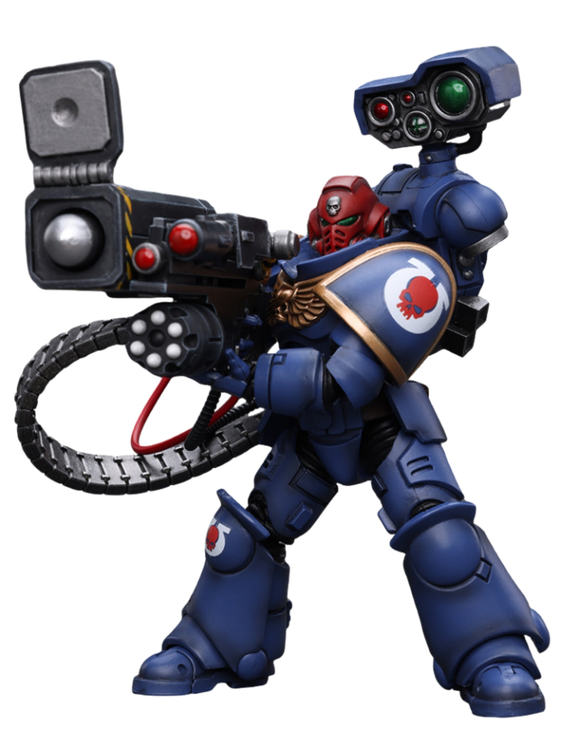 HiPlay JoyToy Warhammer 40K Collectible Figure: Ultramarines Sergeant with Vengor Launcher 1:18 Scale Action Figures (Sergeant with Vengor Launcher JT8803)