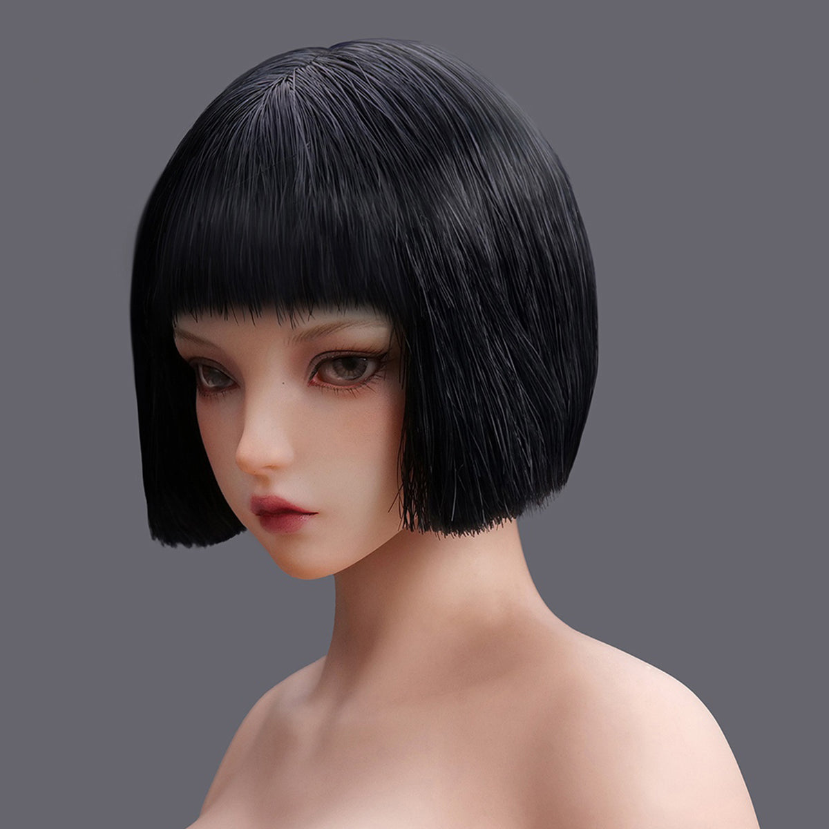 Escultura de cabeza femenina asiática con ojos móviles de YMTOYS - Xiaonan (Versión C) para figuras