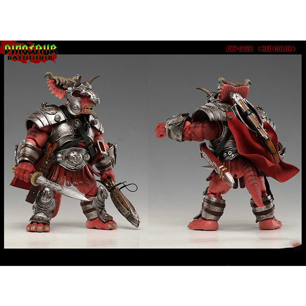 AXYTOYS Dinosaur Battlefield Triceratops & Accessory Pack Action Figures