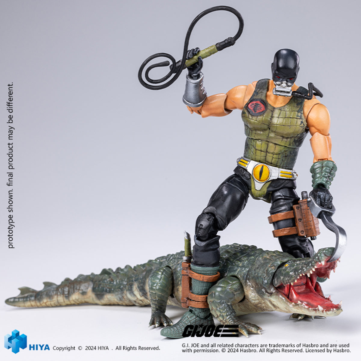 HIYA Collectible Figure Full Set: Crocodile Master & Fiona, Movice Style, Jointed Design, 1:18 Scale Miniature Action Figurine EMG0359