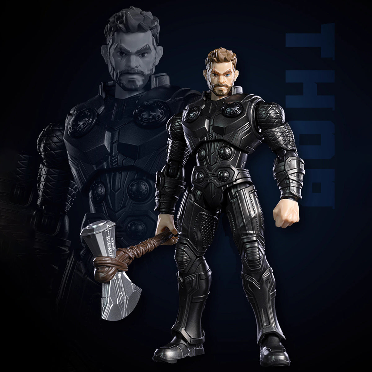 Kits de modelos de ensamblaje de Thor de clase Campeón de Blokees Hero Beyond Edition