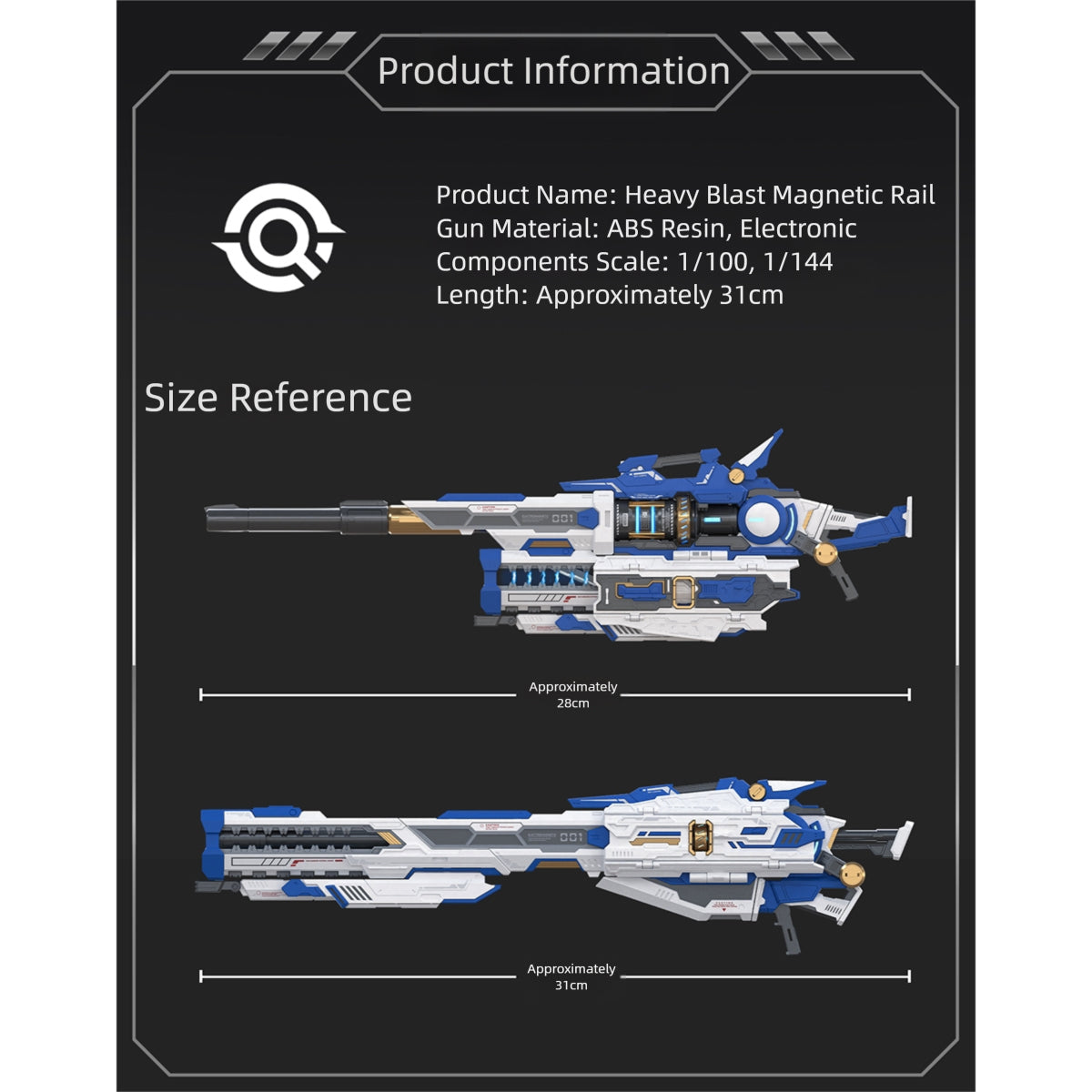 Qianqiu Shang Heavy-Duty Explosive Railgun Accessory Pack Assembly Model 2.0 Optimized Version