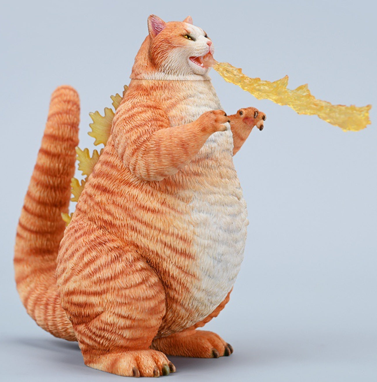 JXK JXK226A Orange Meowzilla Expertly Hand-Painted, Lifelike Animal Figurine