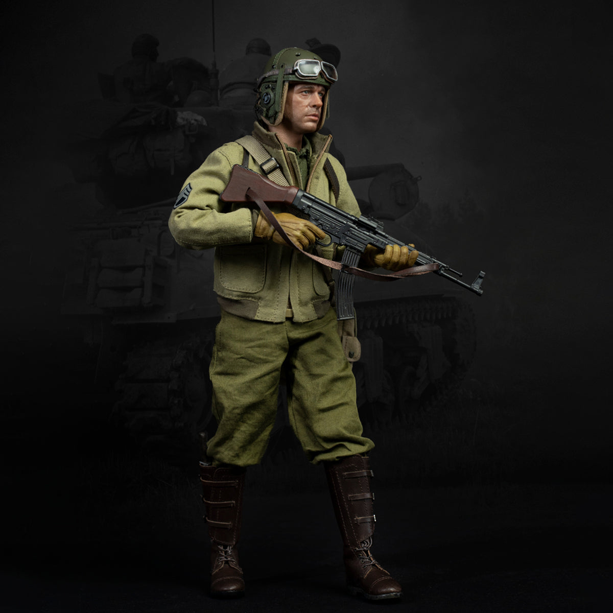 Facepoolfigure 1/6 2nd Armored Division: Sherman Tank Commander FP009A Standard Edition Action Figure