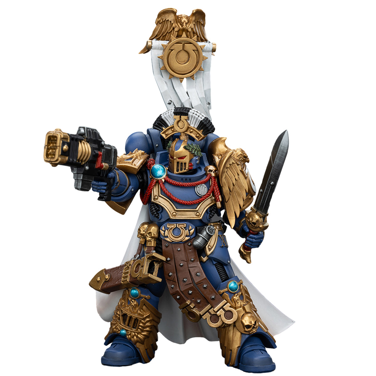 (Only Shipped to the US) JOYTOY Ultramarines Legion Praetor with Power Sword and Volkite Serpenta 1/18 Warhammer The Horus Heresy Series Action Figure