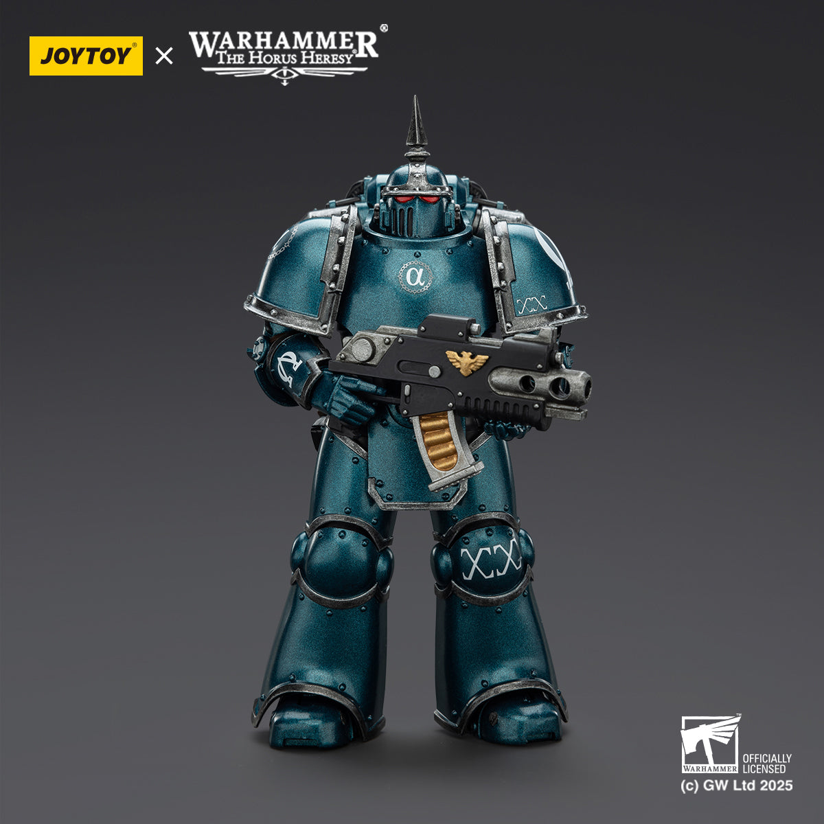 JOYTOY Warhammer Thousand Sons Sons of Horus Alpha Legion Ultramarines Space Wolves Imperial Fists Blood Angels MK lll Tactical Legionary 1/18 Scale Action Figure