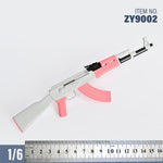 ZYTOYS, AK47 Assault Rifle/P90 WWII Gun Rifle Weapon Gun Model Doll Accessory for 12-inches Action Figurine