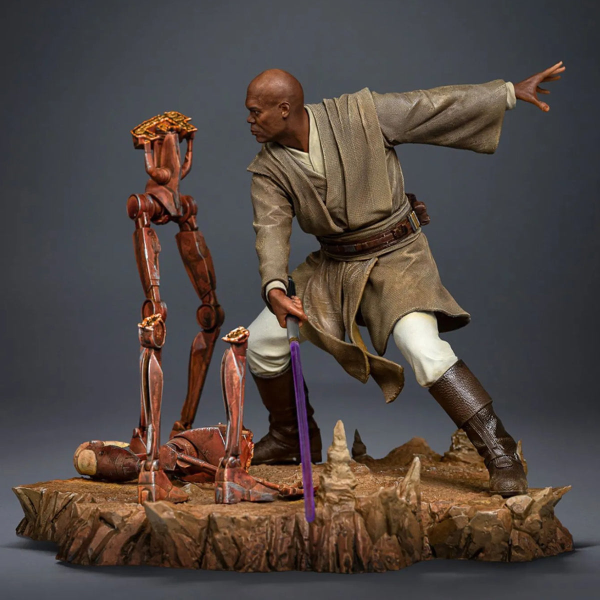 Iron Studios, Star Wars Mace Windu, 1/10 Scale Art Figurine