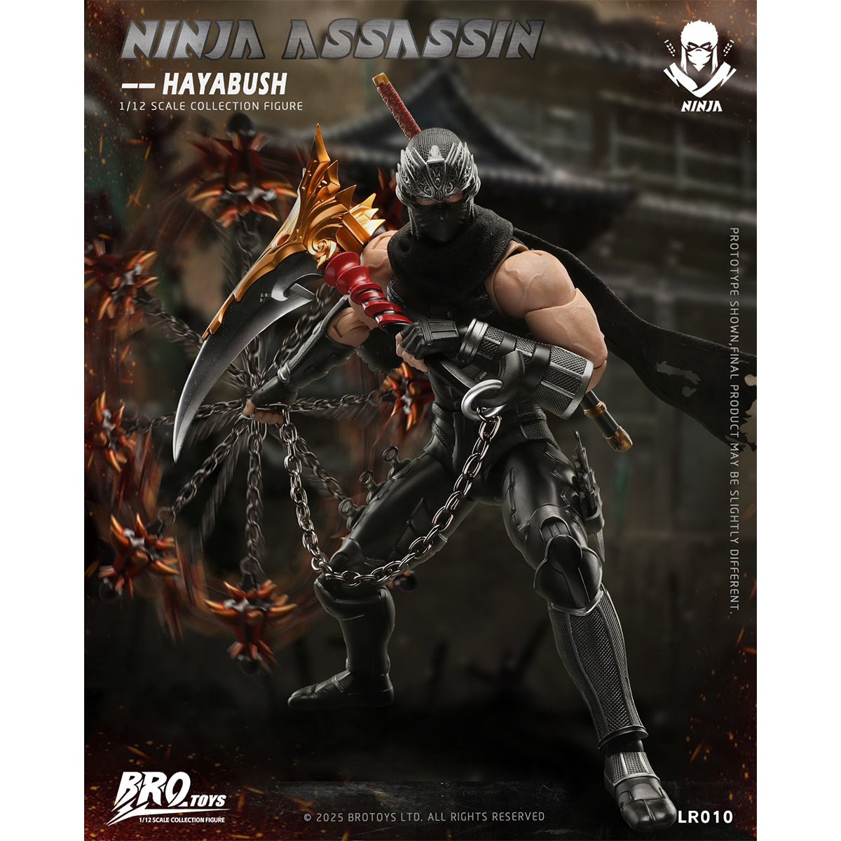 Only Shipped to the US) BROTOYS LR010 Ninja Assassin 1/12 Scale Actio
