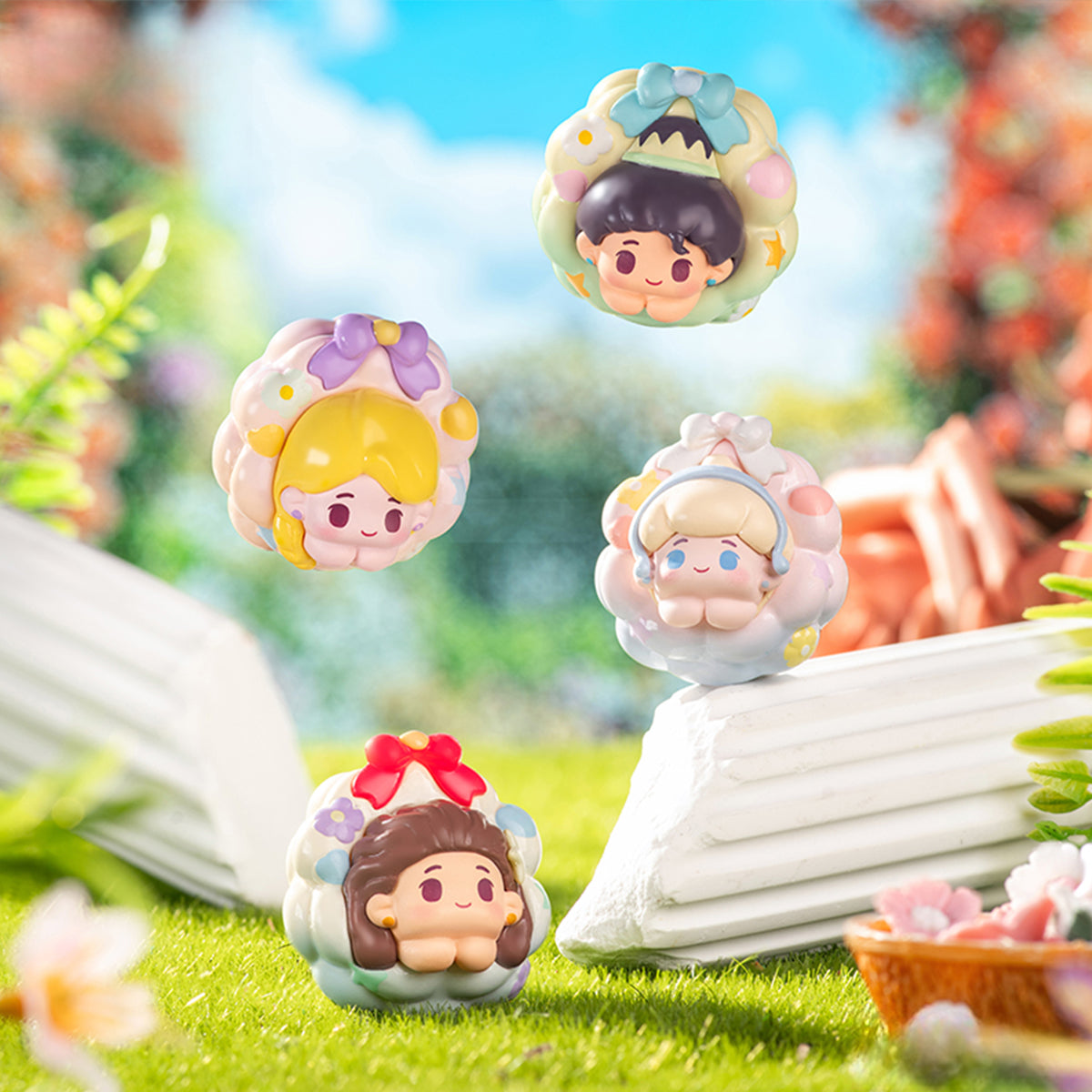 MORSTORM Disney Princess Floral Wreath Series Set Blind Box Figure