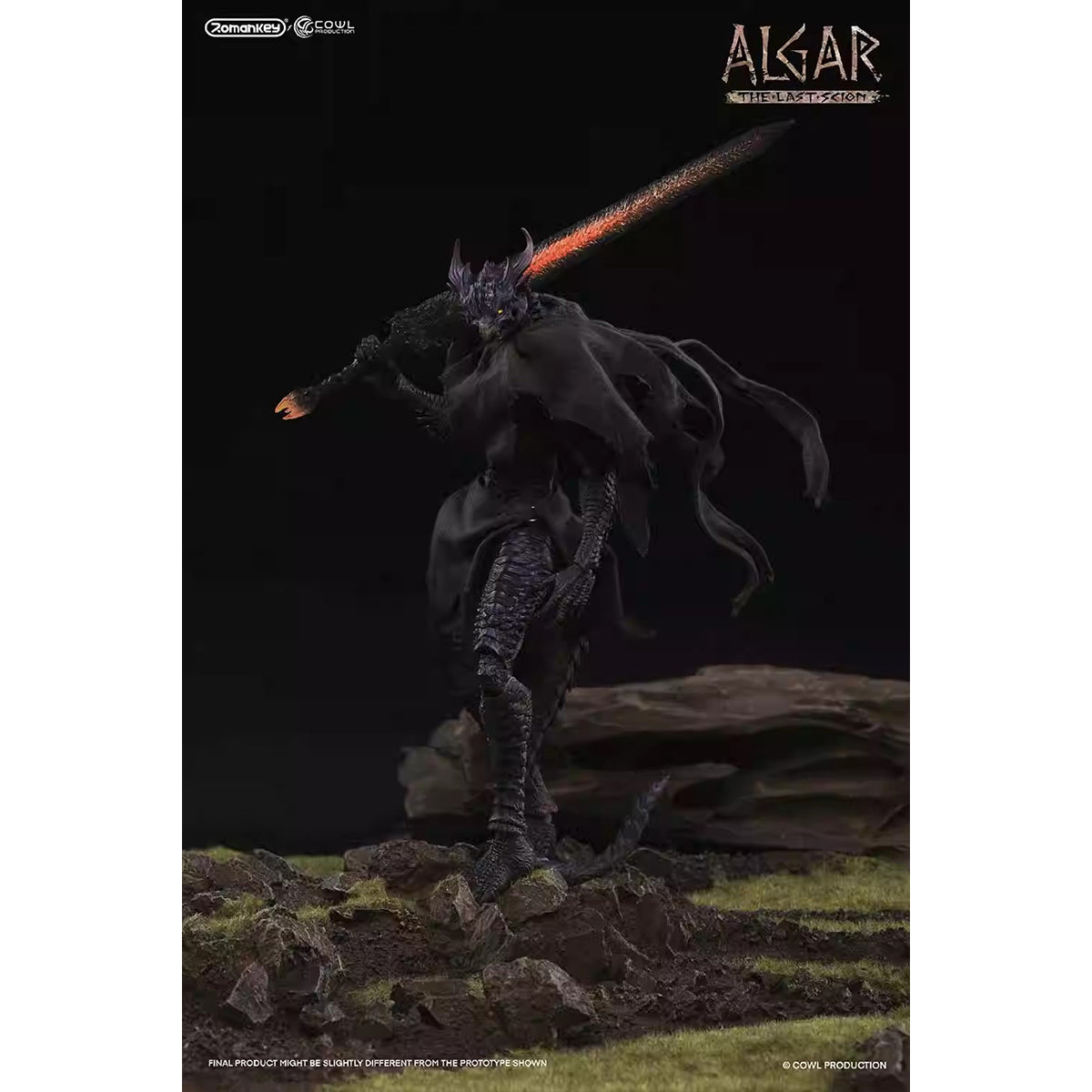 Romankey X COWL The Last Scion Algar The First Receiver Action Figure